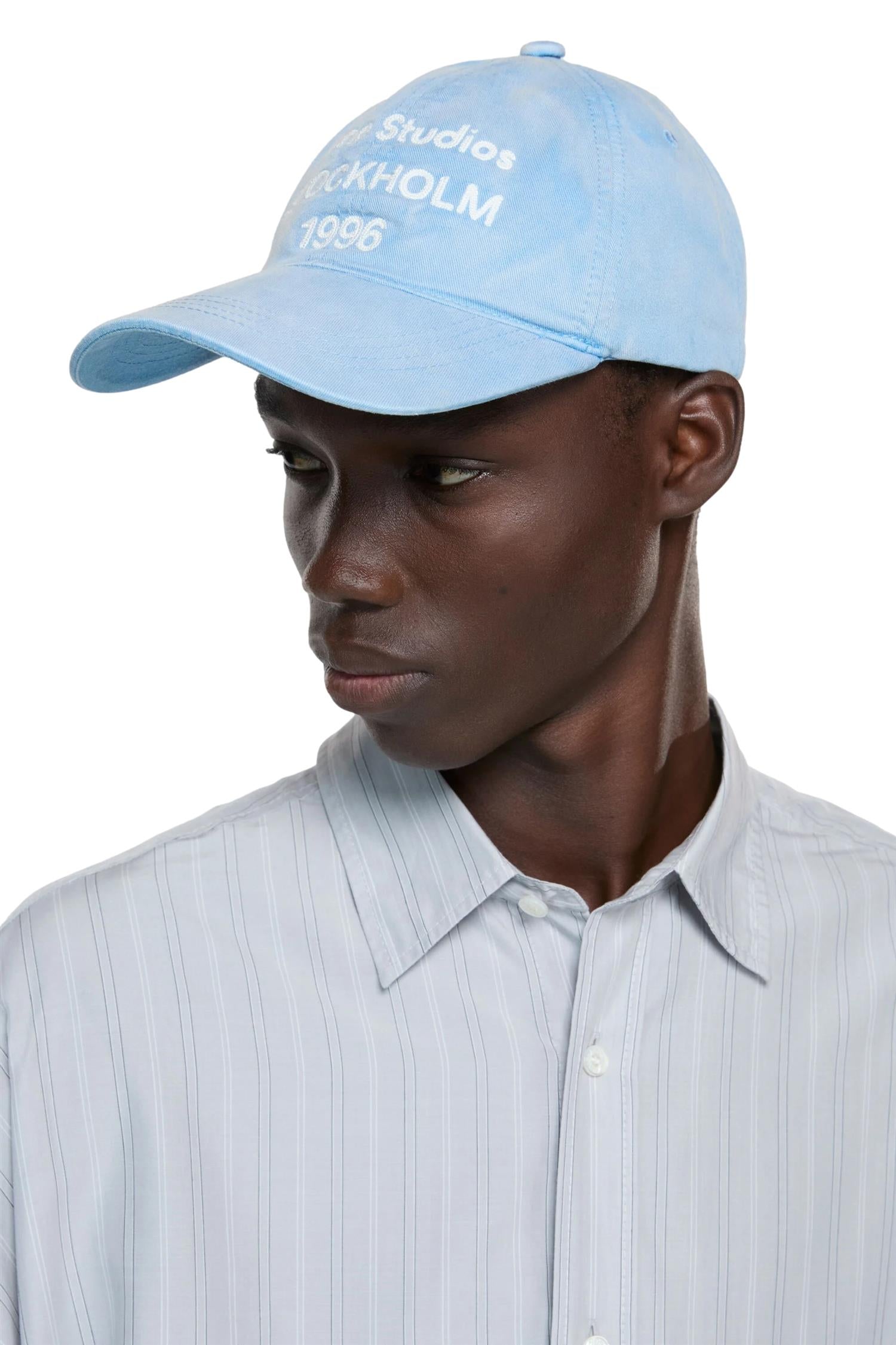 Acne Logo Cap Caps Lyseblå