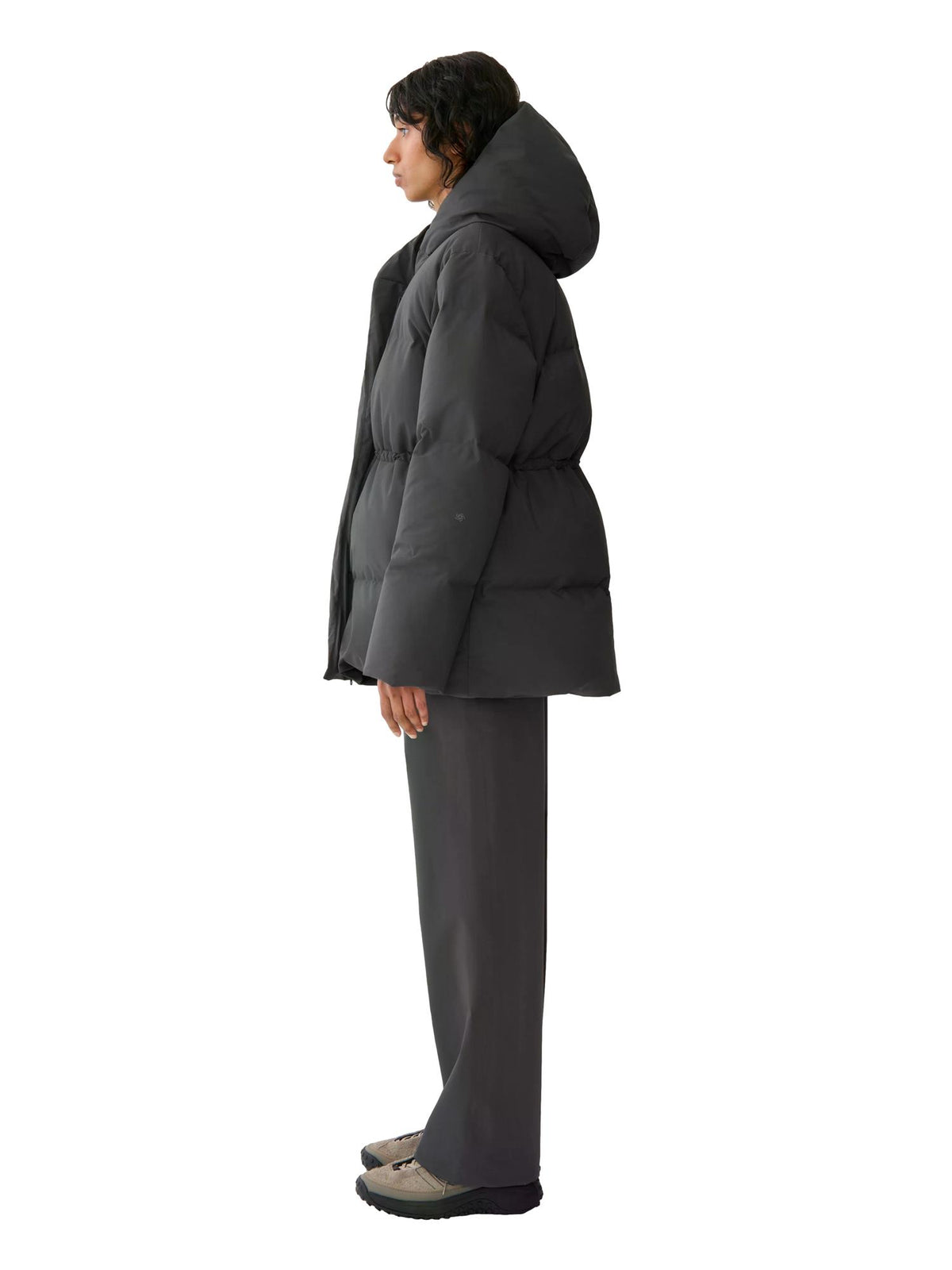 Blæst Brosundet Down Jacket Dark Cloud Jakke Mørkegrå