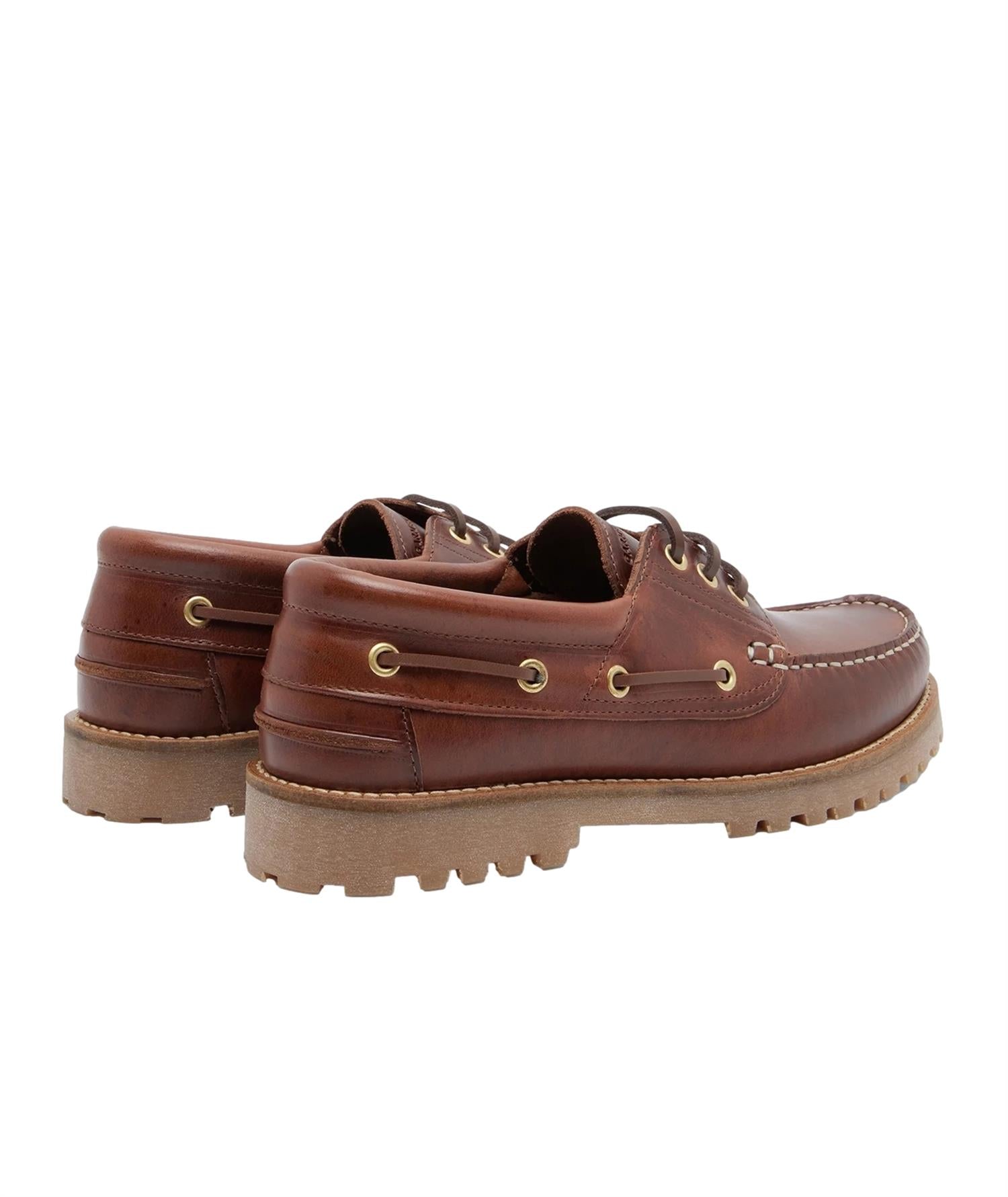 Garment Project Ollie Boat Shoe - Brown Leather Sko Brun - modostore.no