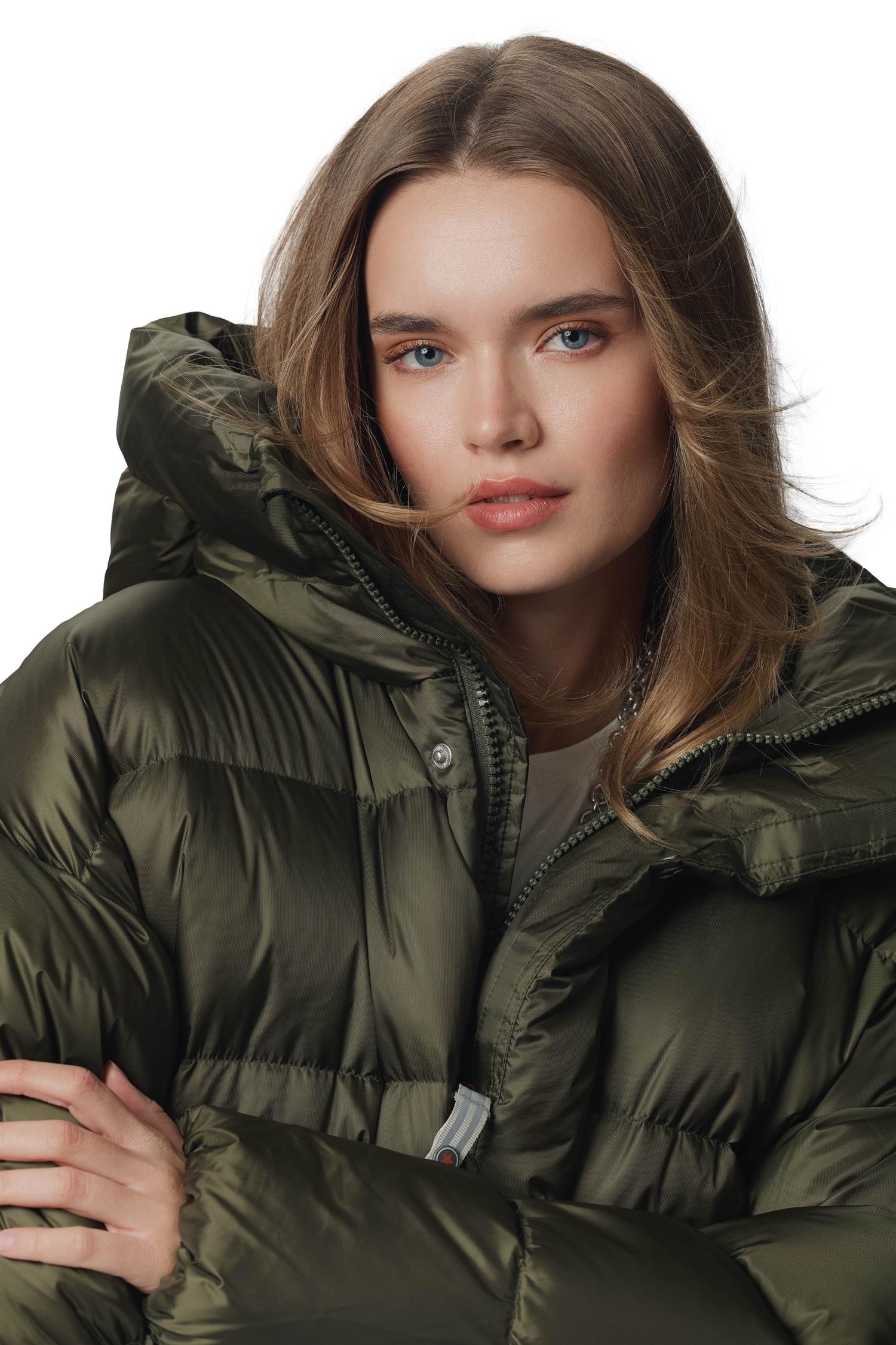 CAYA Ginny Short Matt Pinewood Jakke Grønn - modostore.no