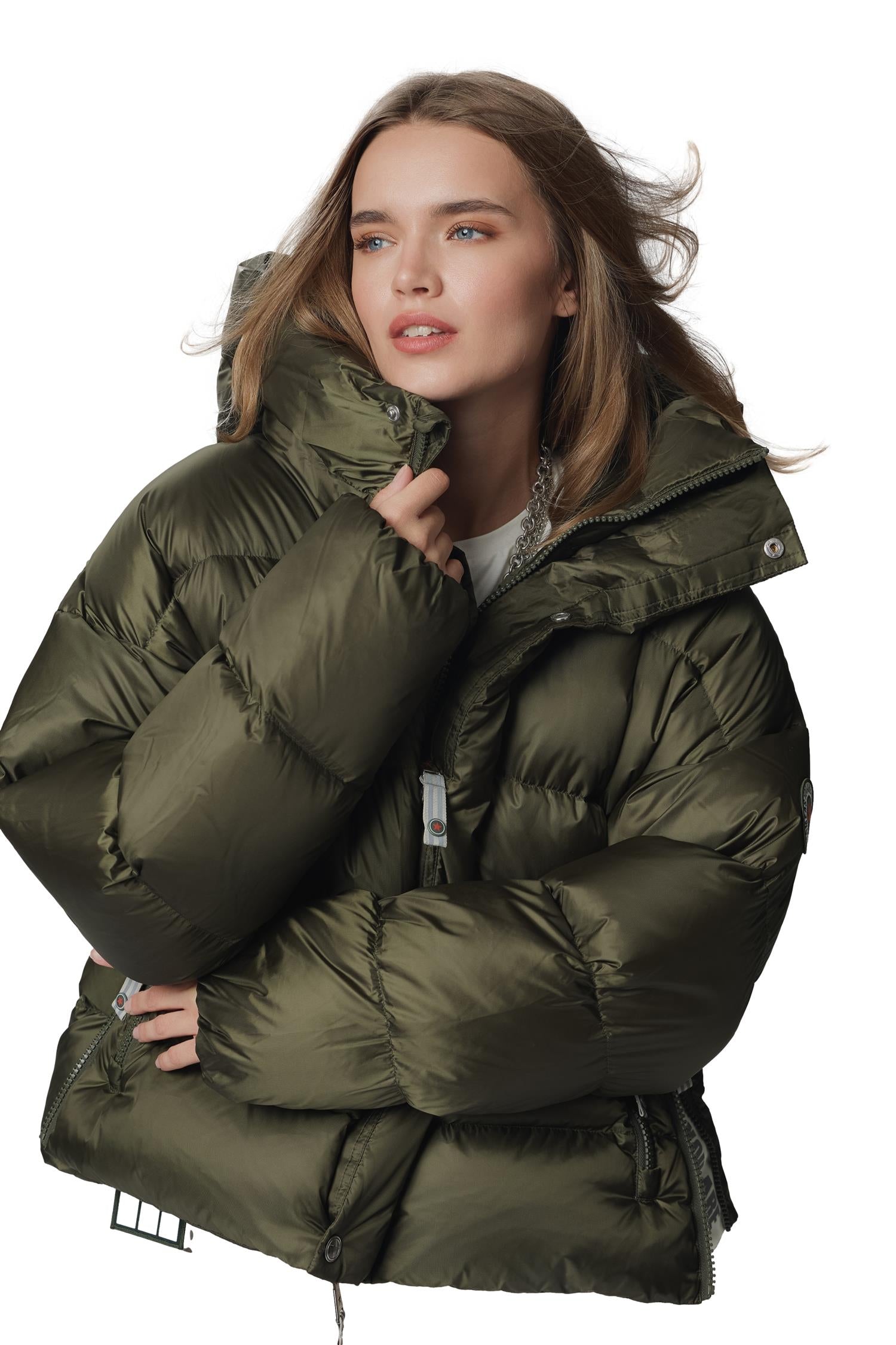 CAYA Ginny Short Matt Pinewood Jakke Grønn - modostore.no