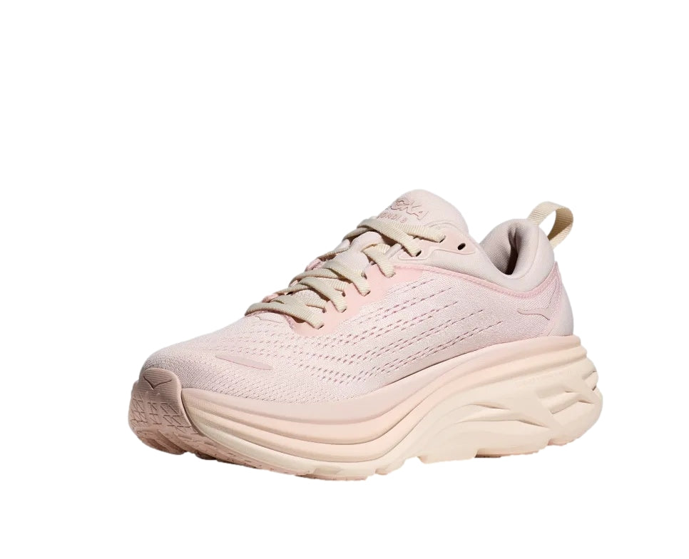 HOKA W Bondi 8 Sko Lys Rosa