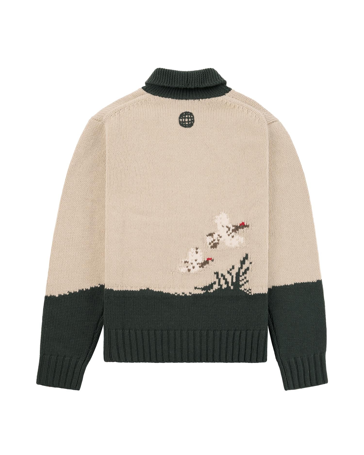 Amundsen Huntsman Cardigan Mens Cardigan Beige Mønster