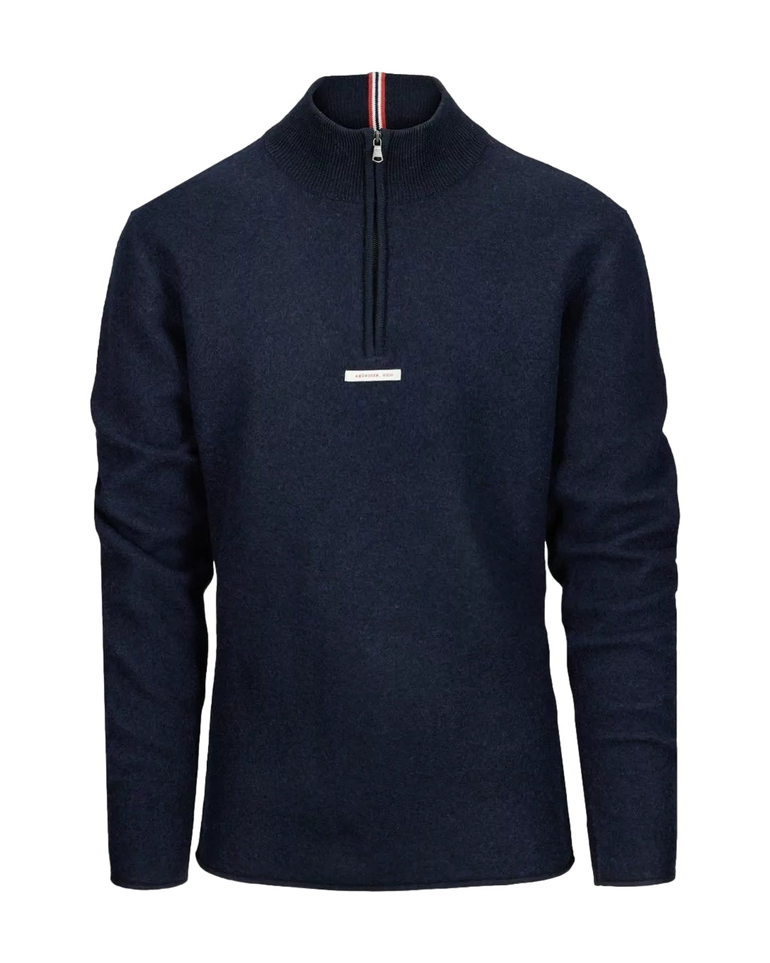 Amundsen Boiled Half Zip Mens Genser Navy - modostore.no