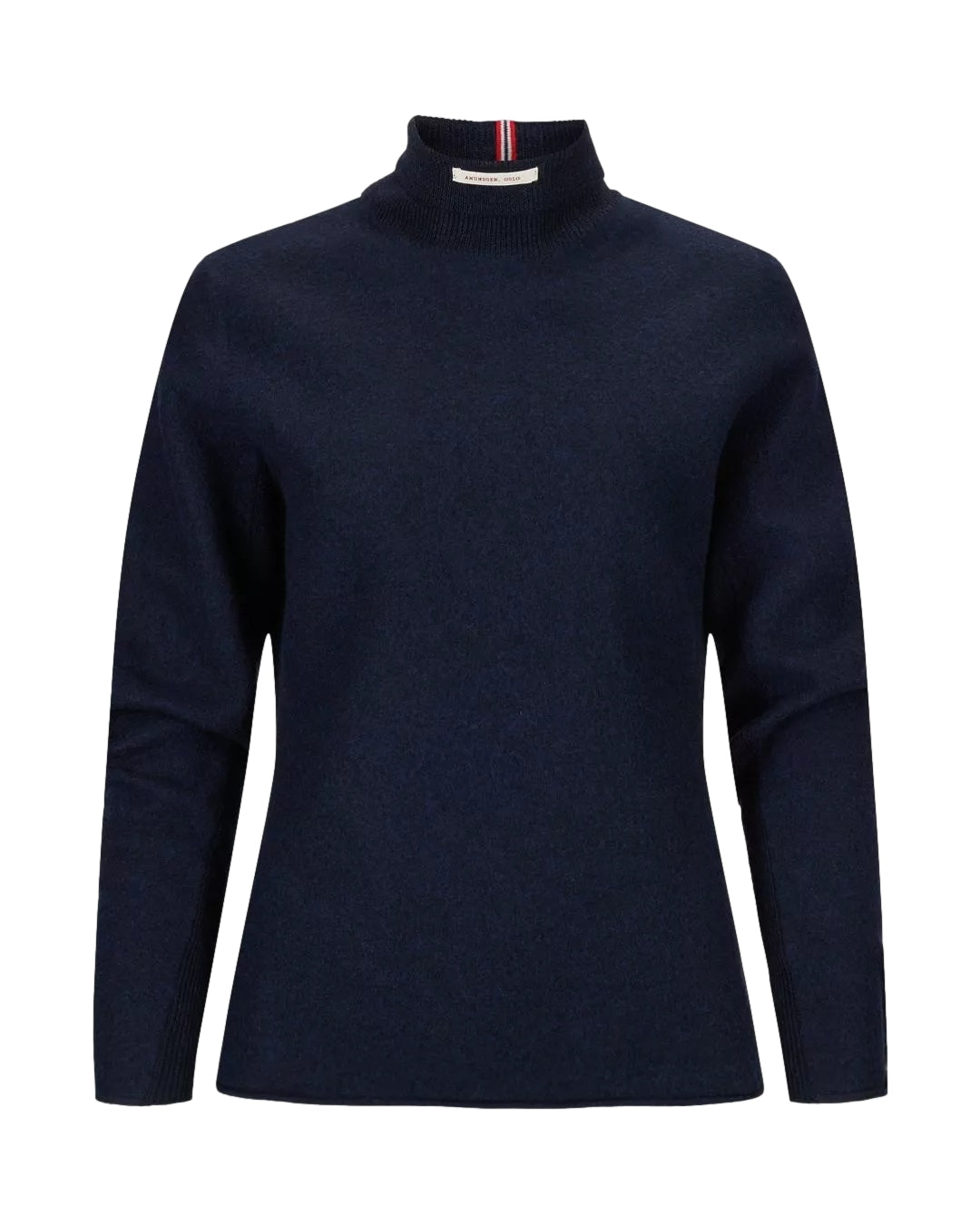 Amundsen Boiled Turtle Neck Womens Genser Navy