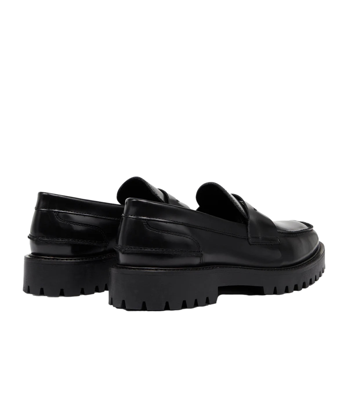 Garment Project Aaron Penny Loafer - Black Polido Sko Sort