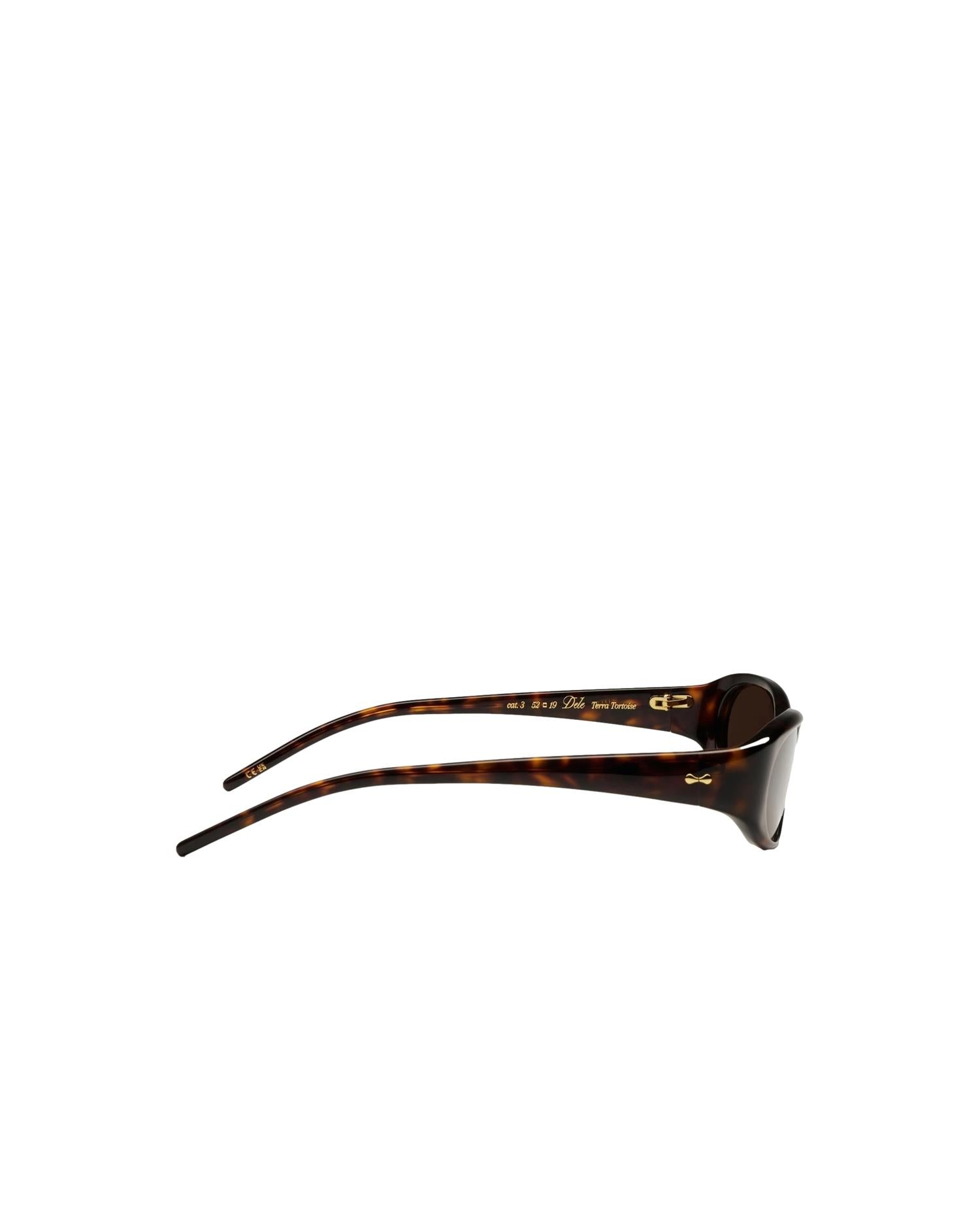 Chimi Eyewear Dele Terra Tortoise solbriller med brune rammer og solbeskyttelse, stilfulle og trendy for både menn og kvinner.