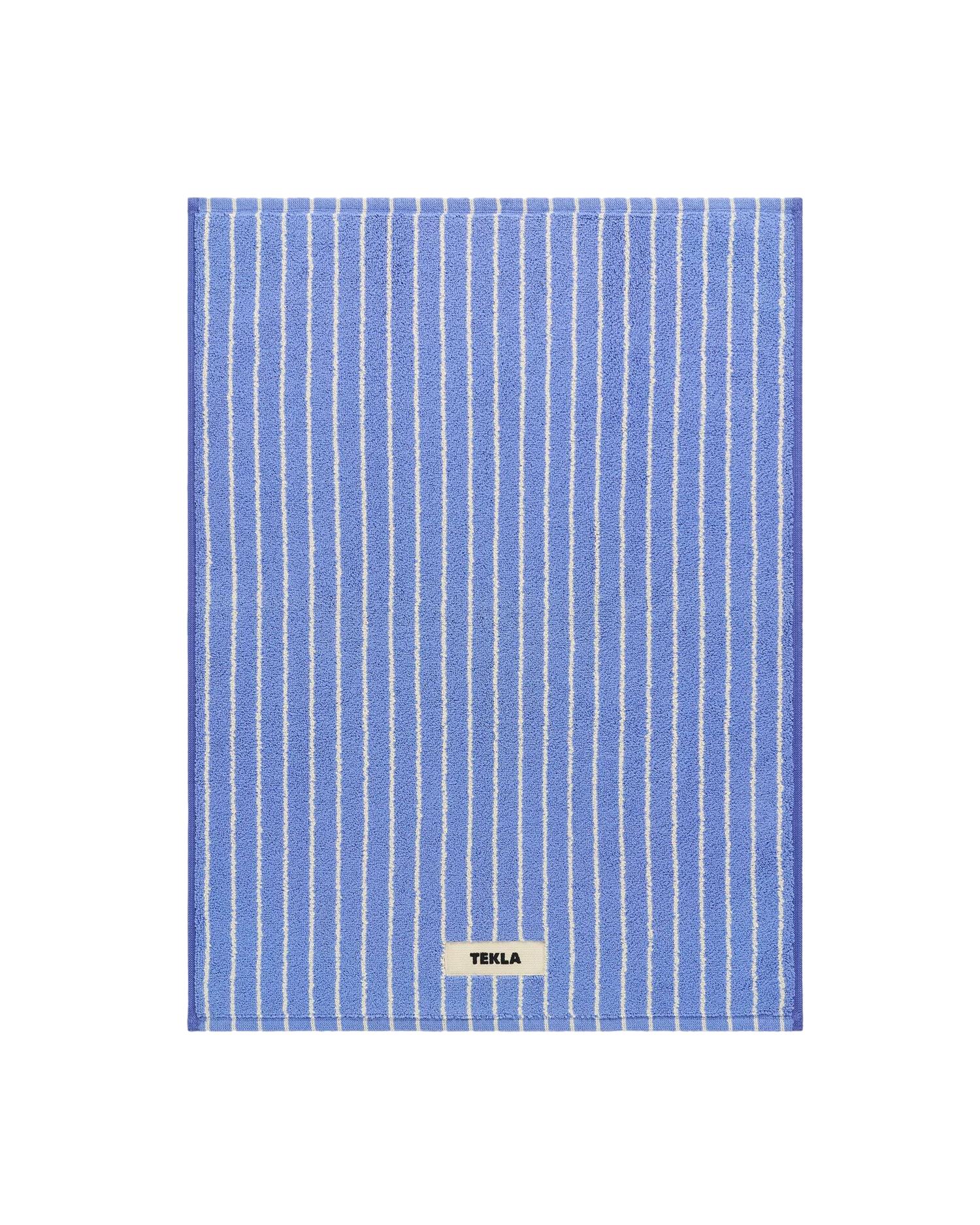 Tekla Terry Bath Mat Clear Blue Stripes Badematte Blå