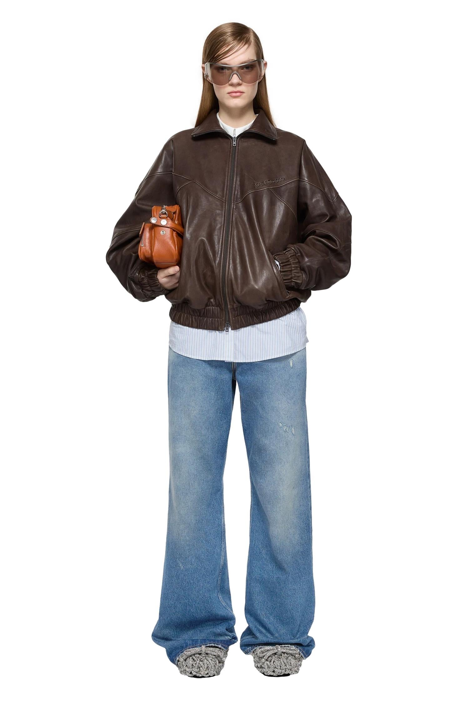 Acne Regular Fit Jeans - 2022F Jeans Blå - modostore.no