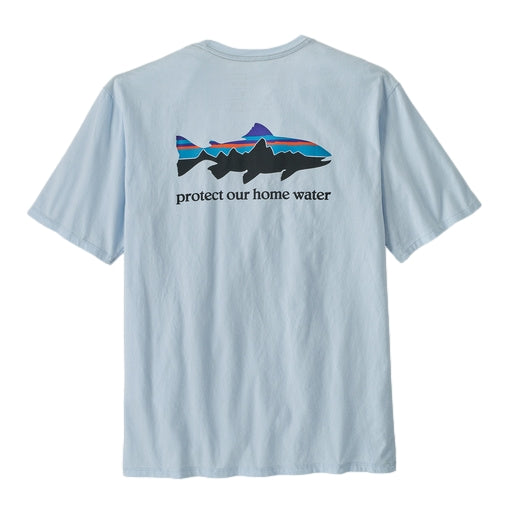Patagonia Home Water Trout Organic T-shirt T-shirt Lyseblå