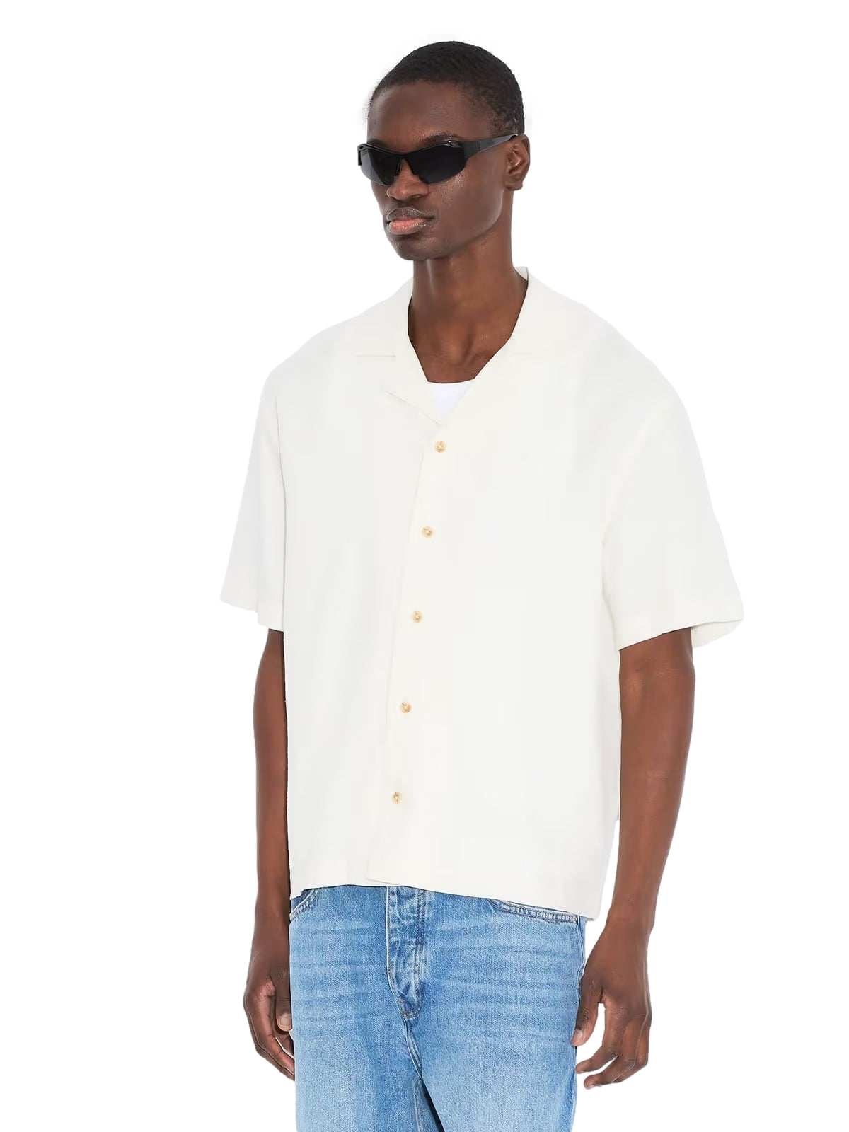 Holzweiler Pier Linen Shirt Skjorte Ecru - modostore.no