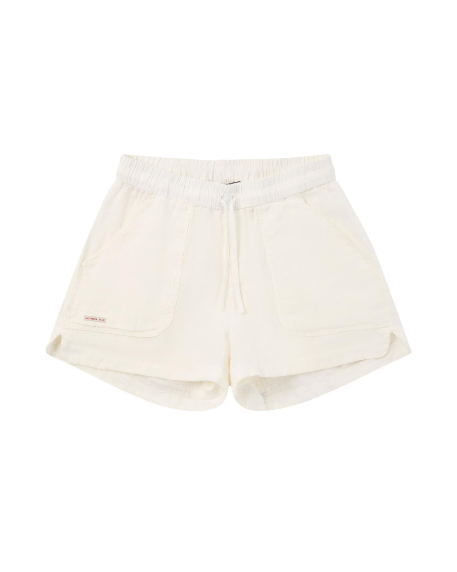 Amundsen Safari Linen Shorts Womens Shorts Hvit