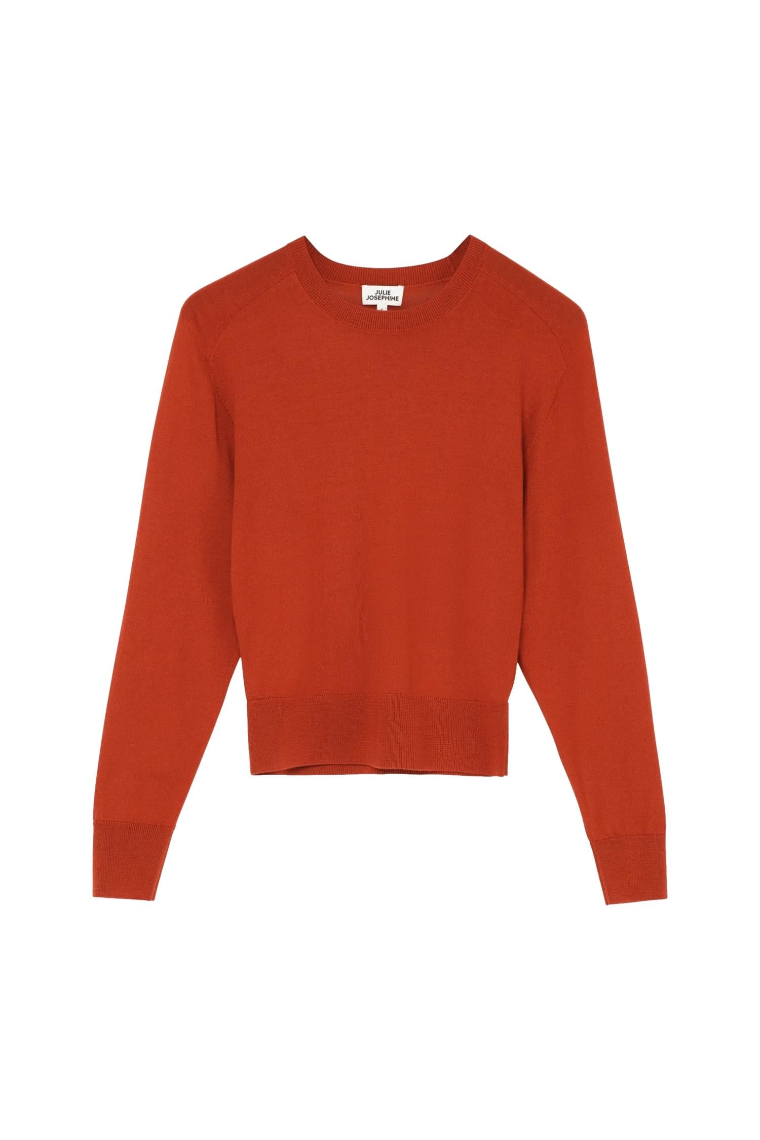 Julie Josephine Hanne Sweater Genser Rustrød - modostore.no