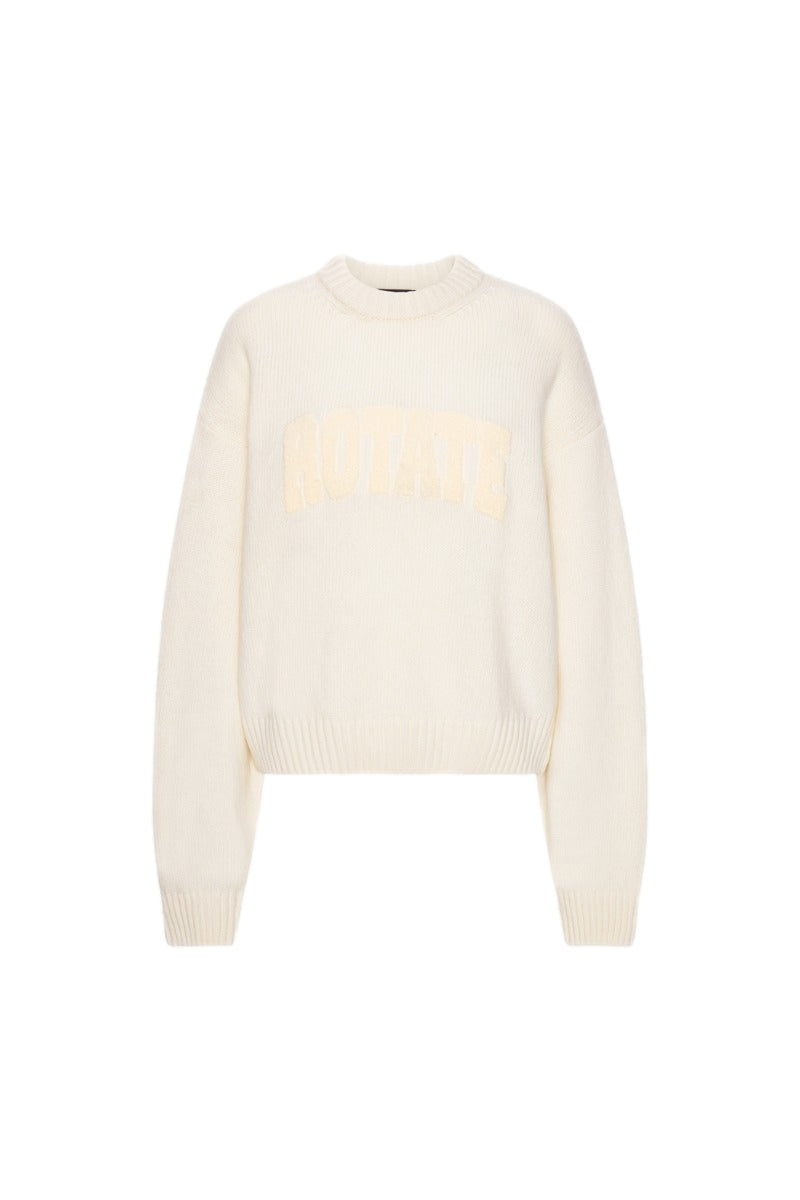 ROTATE Crewneck Sweater Genser Off-White