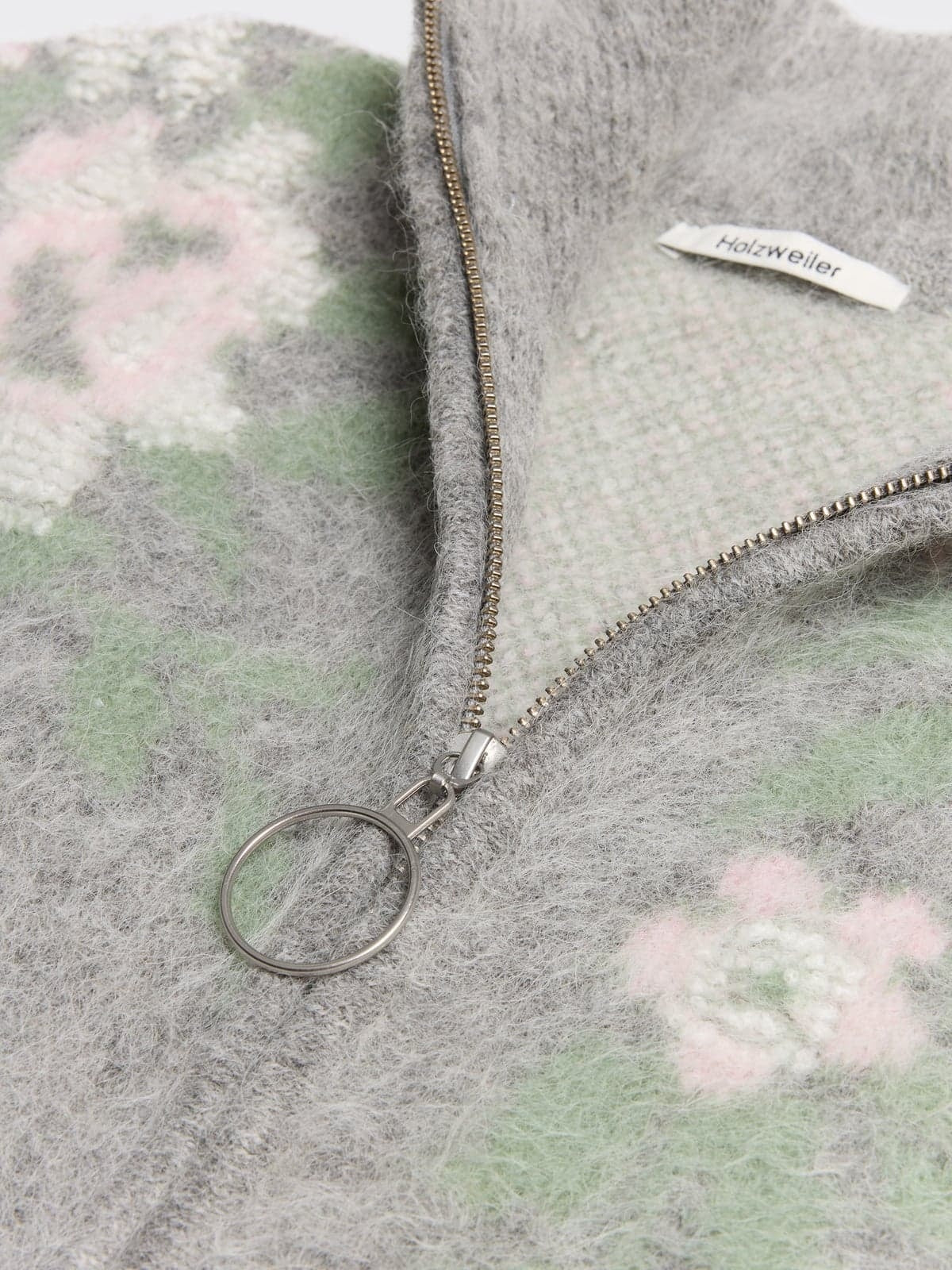 Holzweiler Tine Floral Cardigan Cardigan Grå Mønster