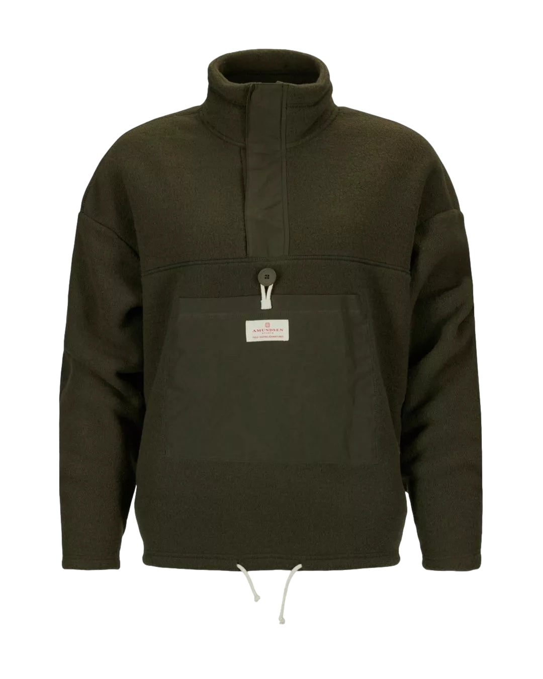 Amundsen Vagabond Waxed Fleece Womens Genser Grønn - modostore.no