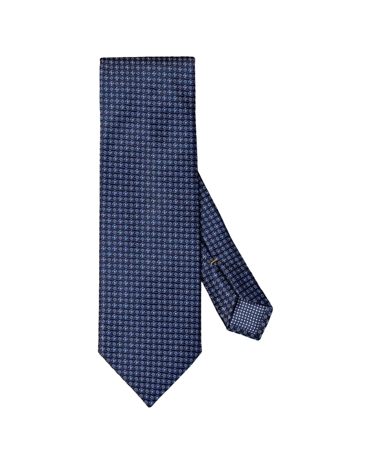 Eton Floral Woven Silk Tie Slips Kongeblå