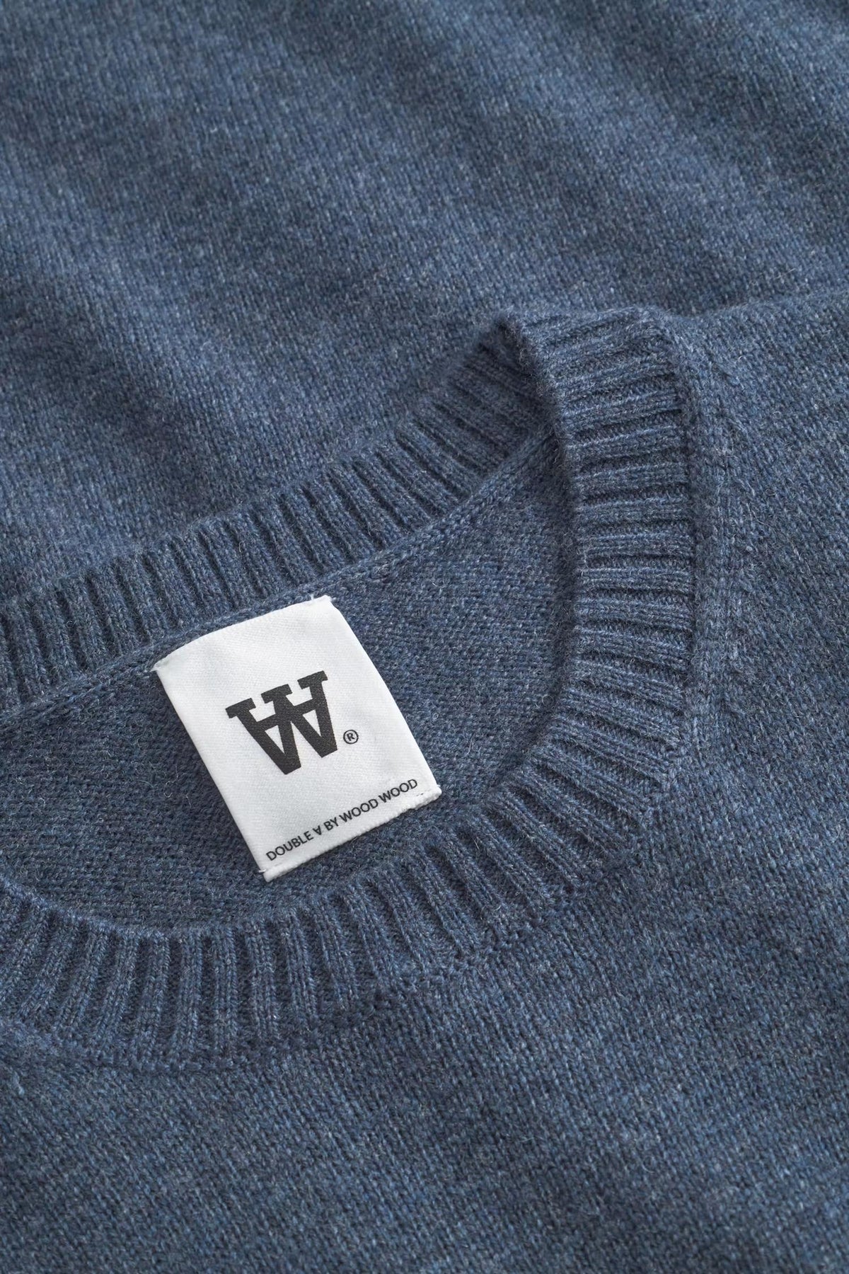 Wood Wood WW Tay Logo Genser Blå