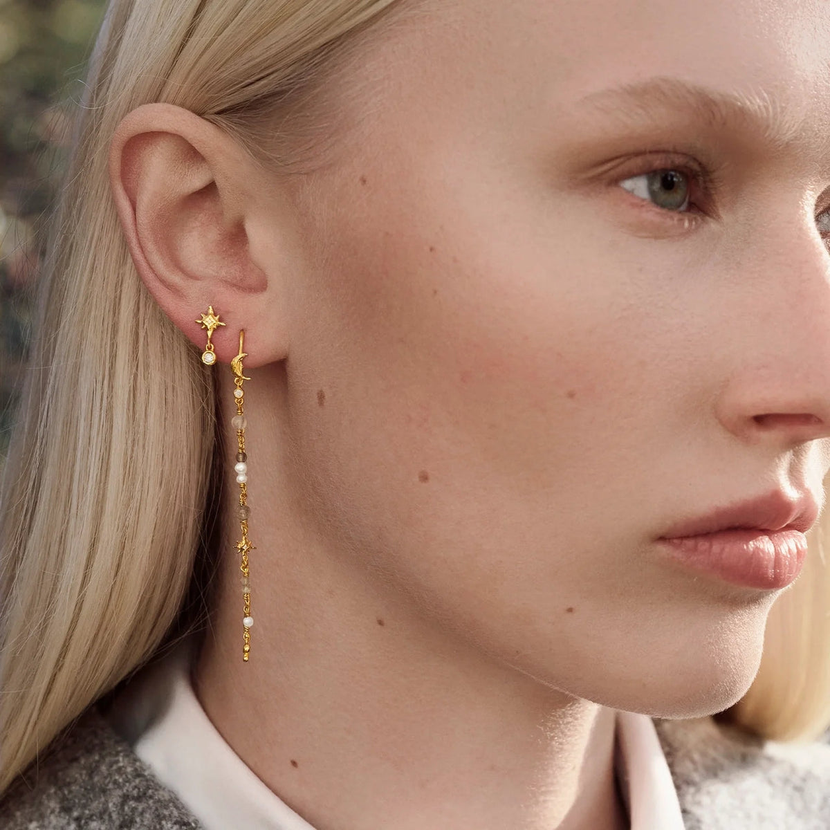 Maanesten Nor Earrings Øredobber Gull