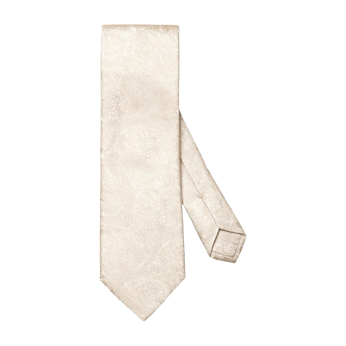 Eton Paisley Wedding Woven Silk Tie Slips Beige - modostore.no