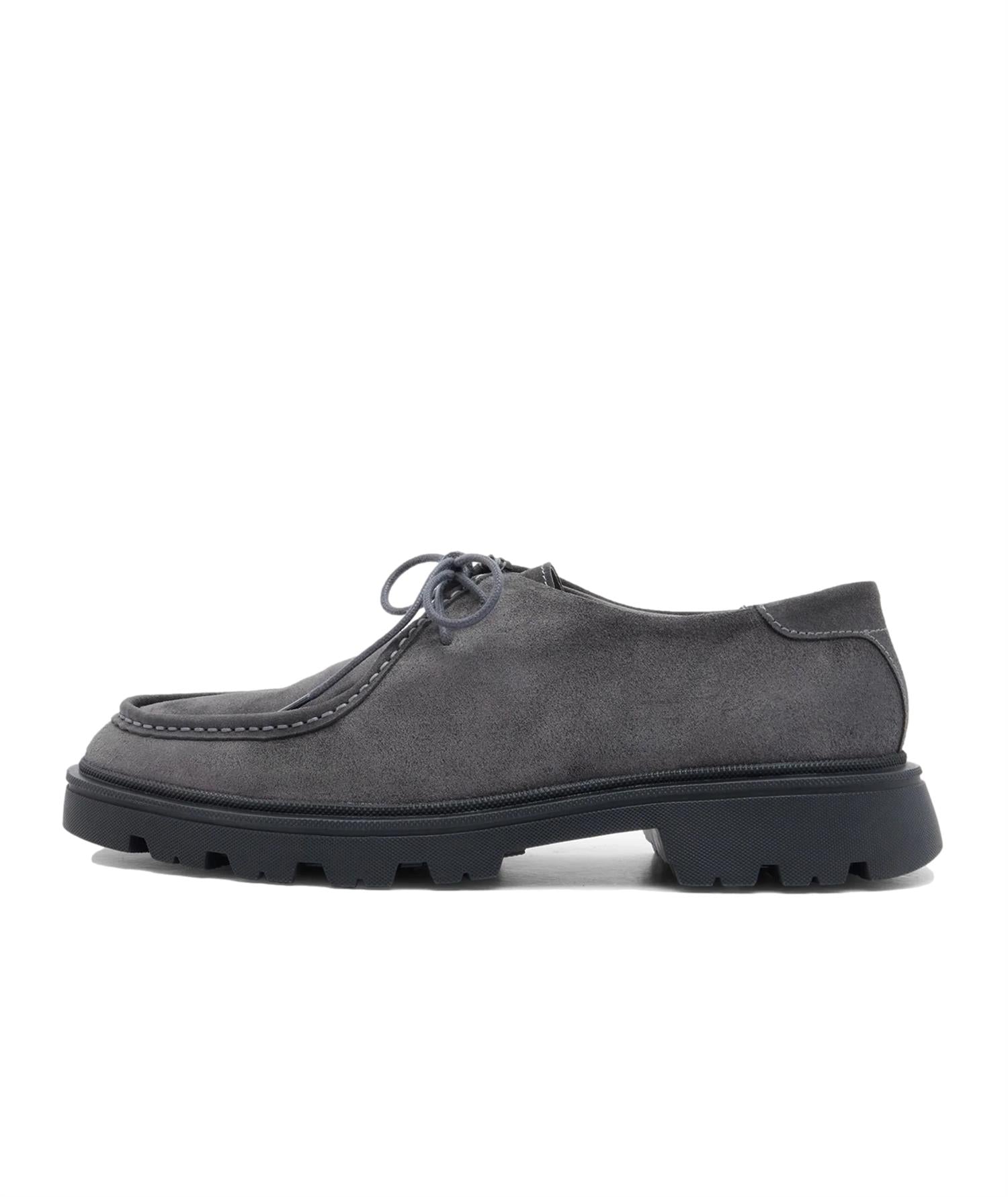 Garment Project Minnesota Low Charcoal Suede Sko Grå
