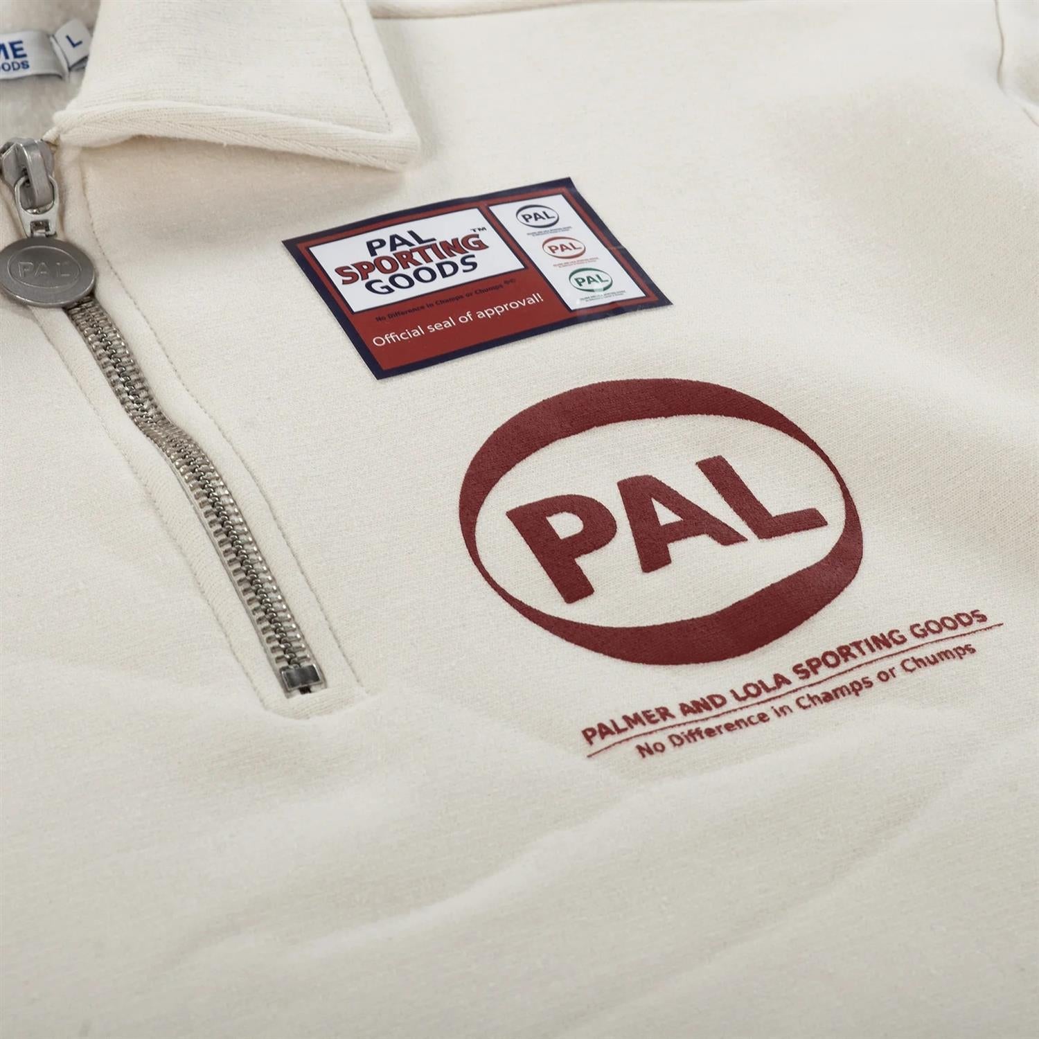 PAL Pre Game Half Zip Genser Off-White