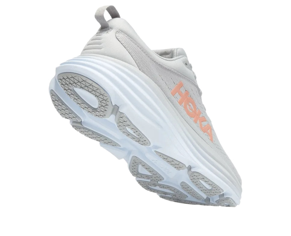 HOKA W Bondi 8 Sko Hvit Og Oransje - modostore.no