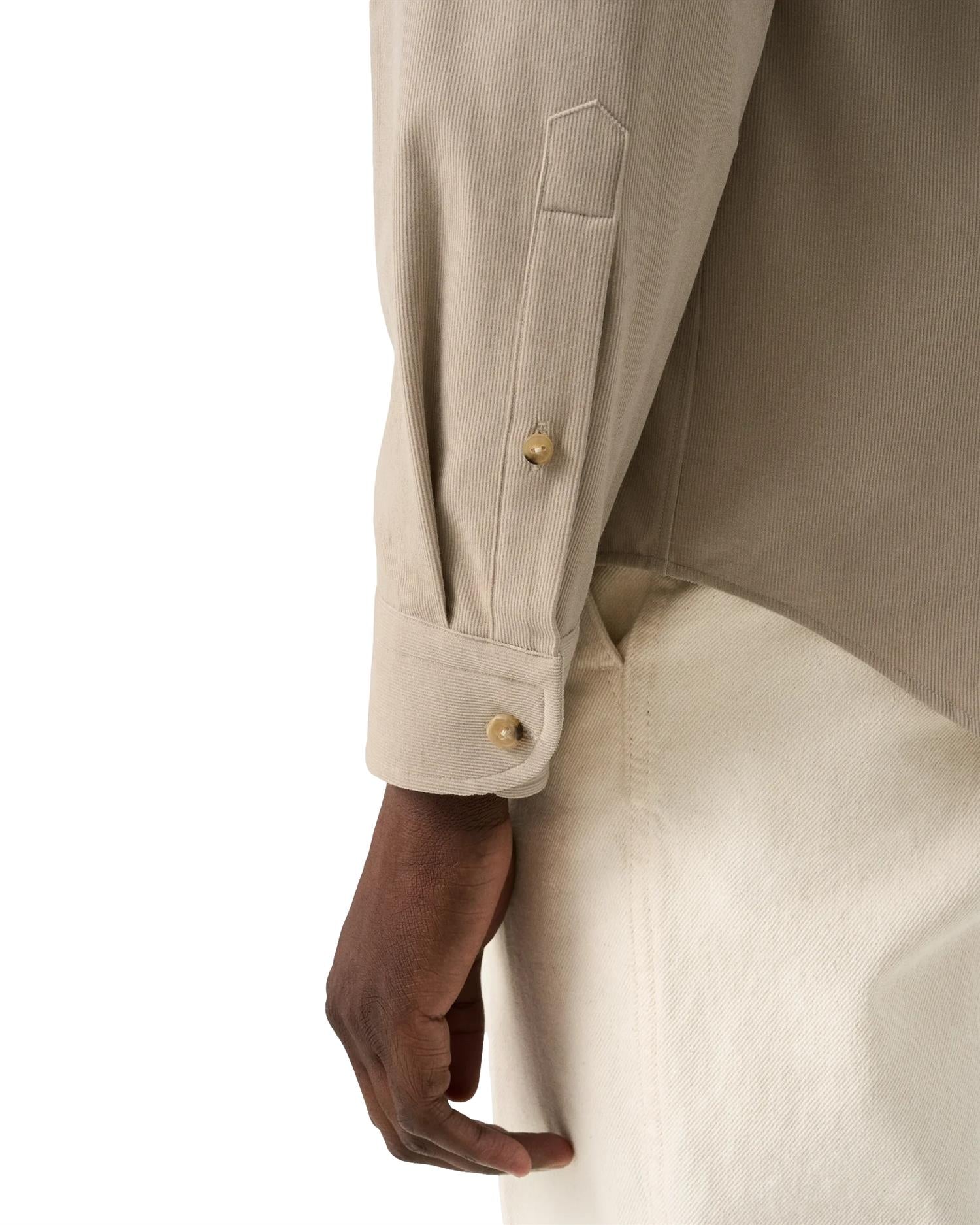 Eton Solid Corduroy Shirt Skjorte Lys Brun