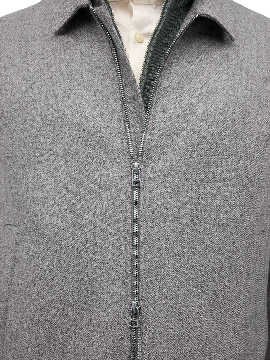 Tiger of Sweden Barnaby Zip Overshirt Grå - modostore.no