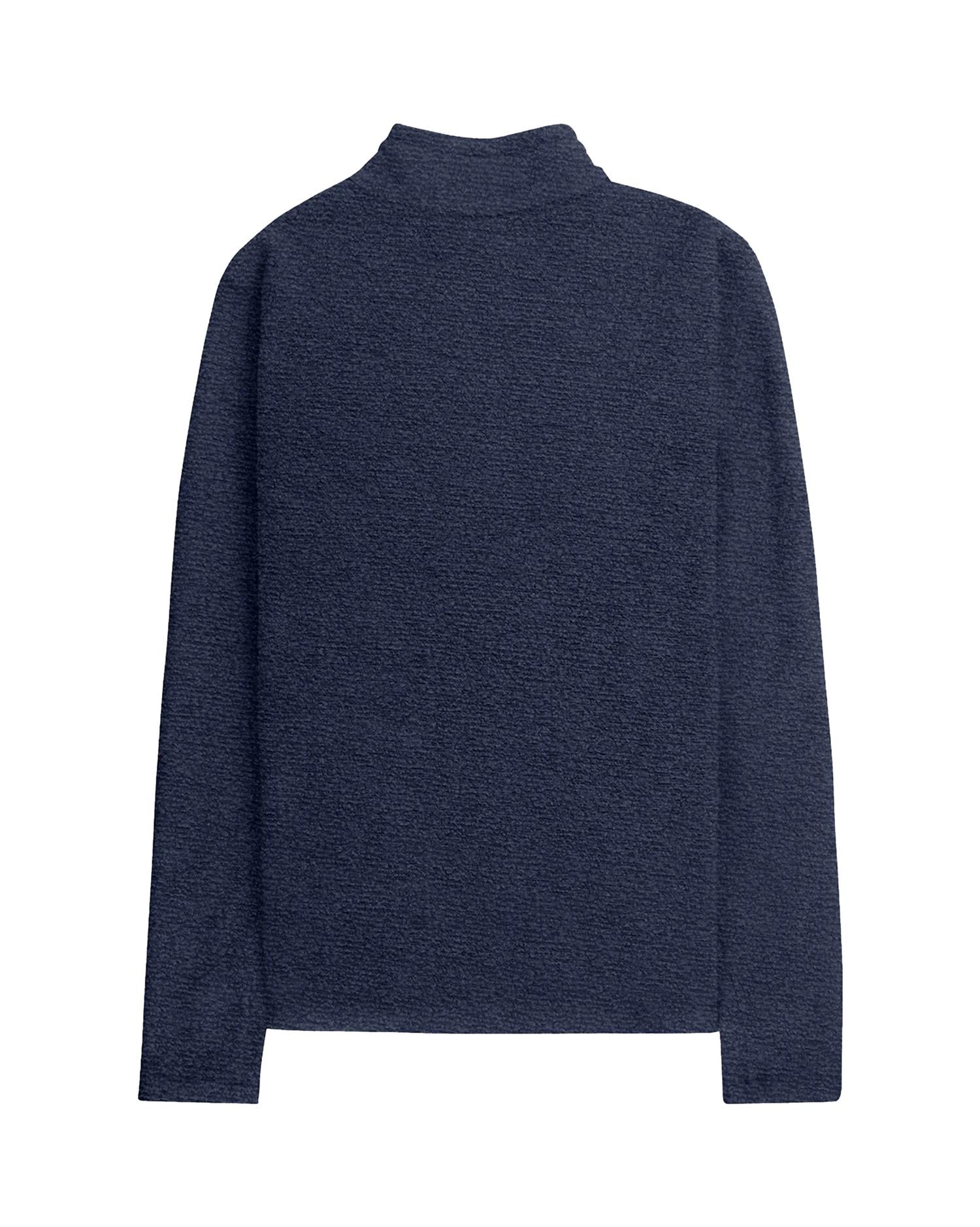 Amundsen Hut Halfzip Mens Genser Mørkeblå
