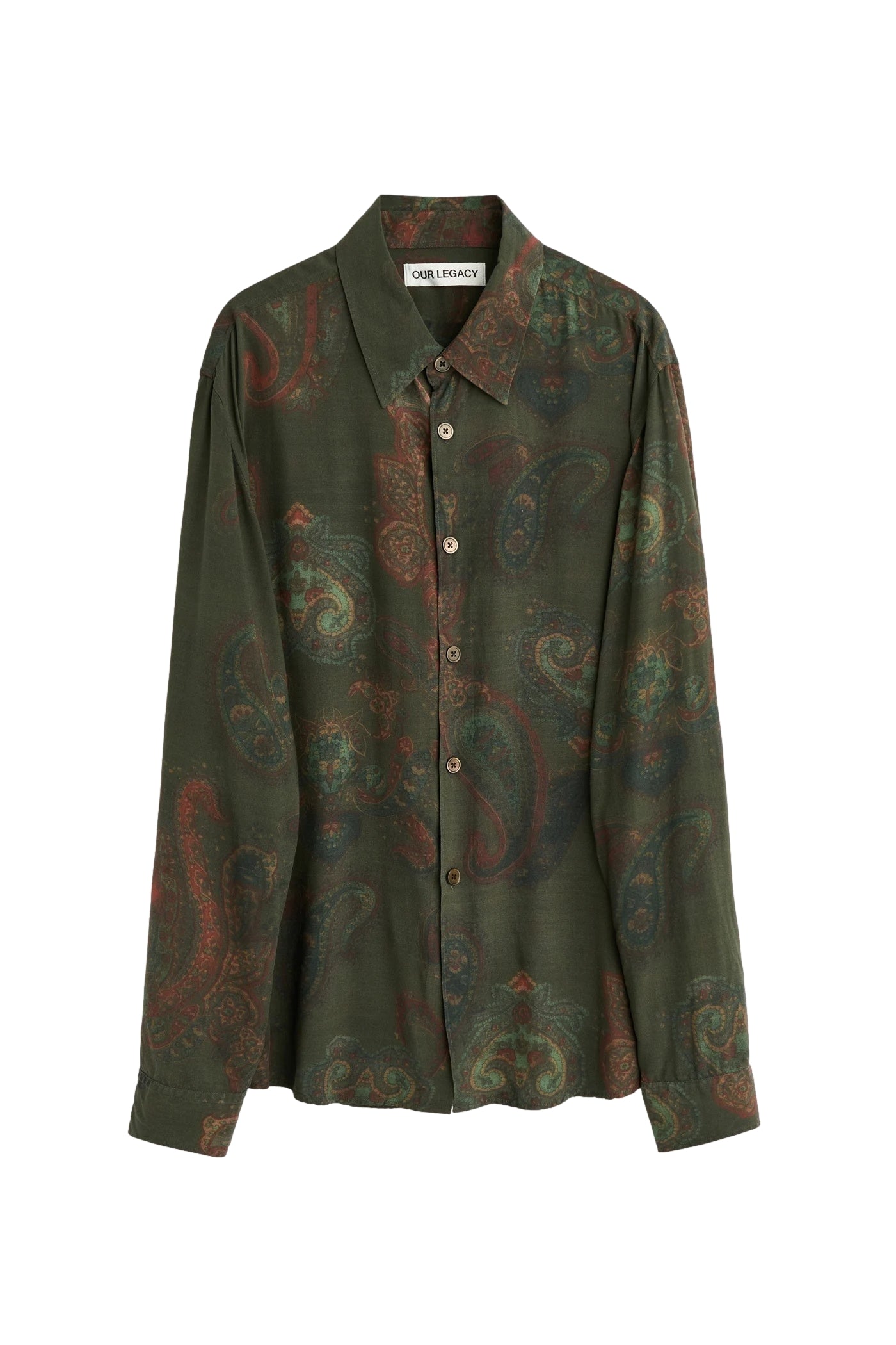 Our Legacy Beyond Shirt Skjorte Grønn Mønster - modostore.no
