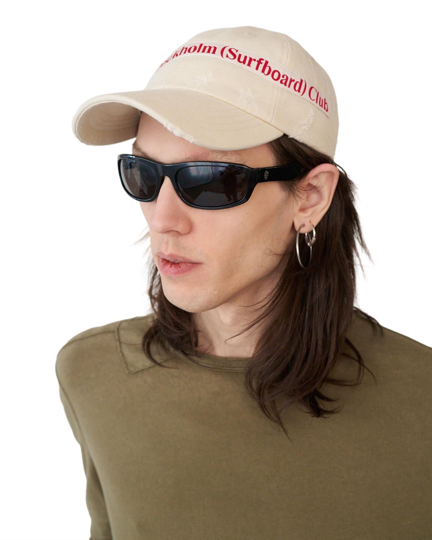 Stockholm Surfboard Club Pac Label Caps Beige
