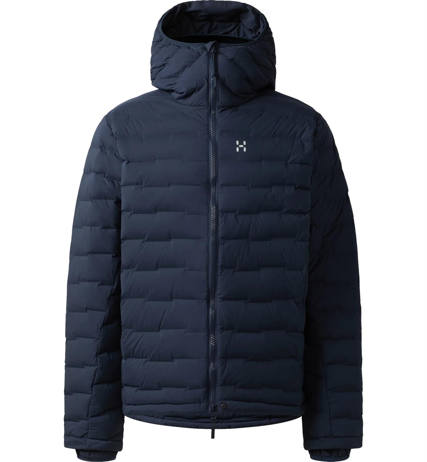 Haglöfs Spitz Down Hood Men Jakke Mørkeblå - modostore.no