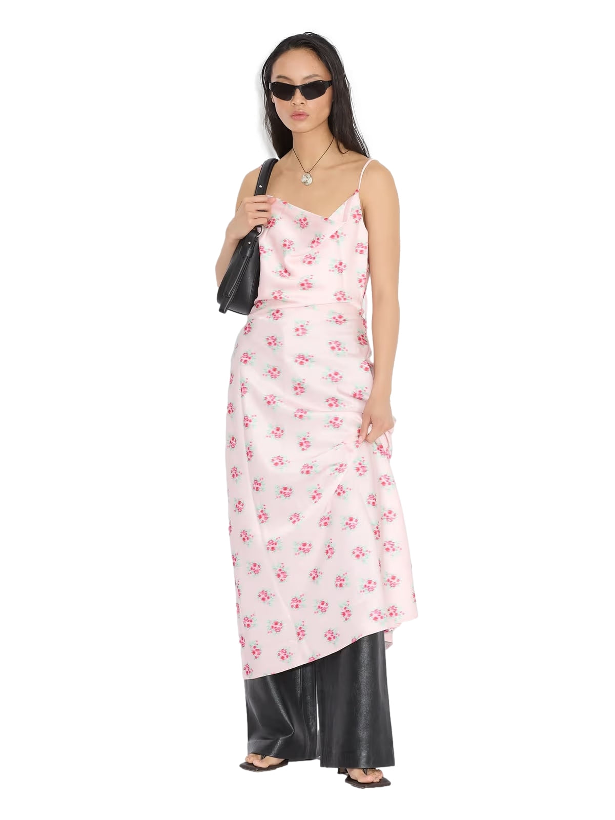 Holzweiler Eila Print Dress Kjole Rosa Mønster - modostore.no