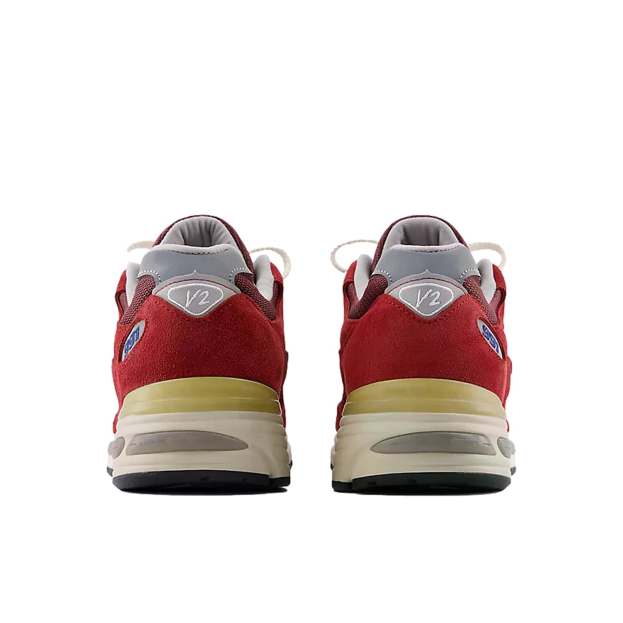 New Balance Made In Uk 991v2 Vintage Sports Sko Rød