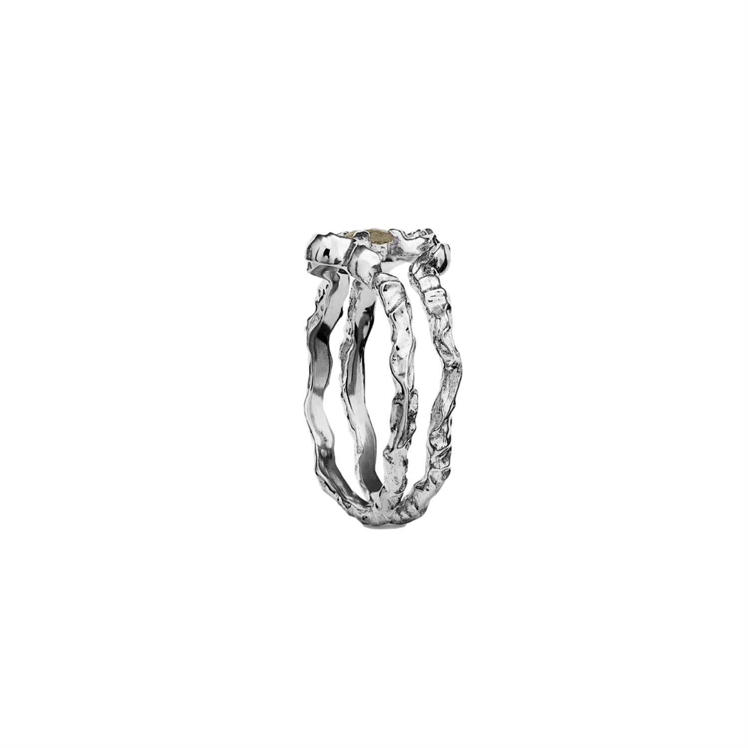 Maanesten Shelly Ring Ring Sølv - modostore.no
