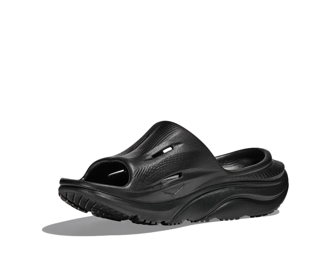 HOKA U Ora Recovery Slide 3 Sko Sort - modostore.no