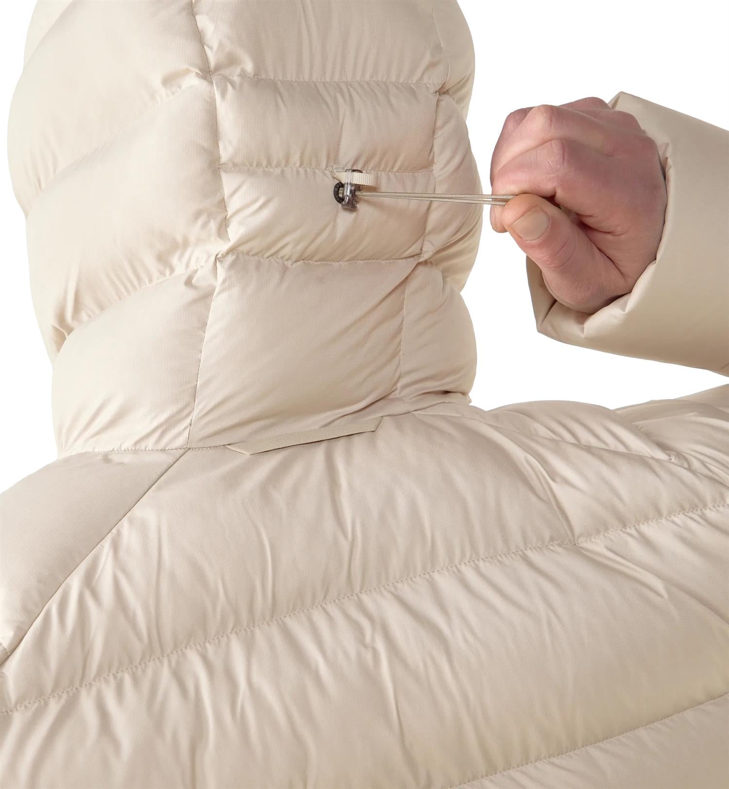 Haglöfs Rosson Down Hood Men Jakke Lys Beige - modostore.no