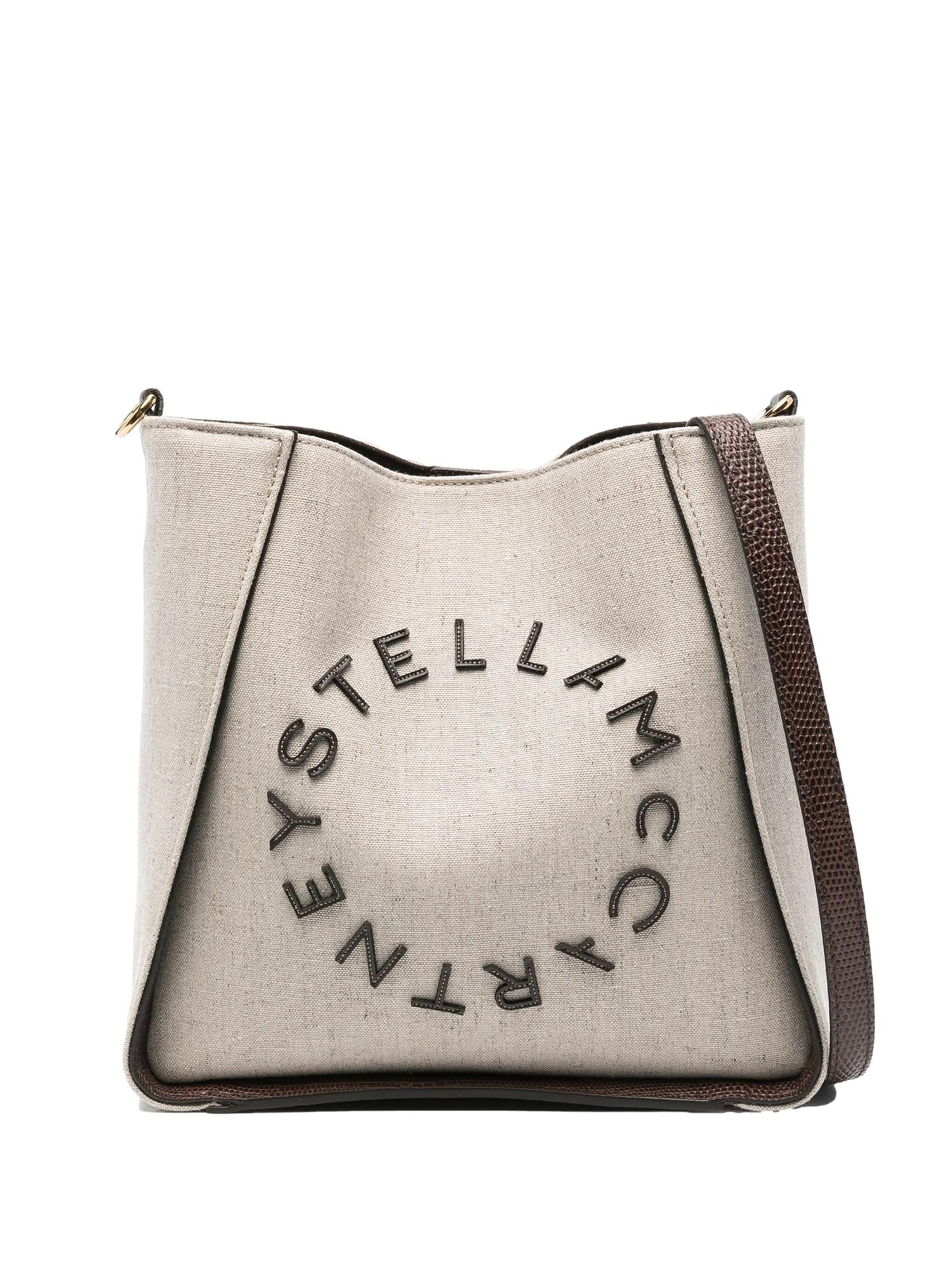 Stella McCartney Crossbody Bag Canvas & Embossed Veske Brun/Beige - modostore.no