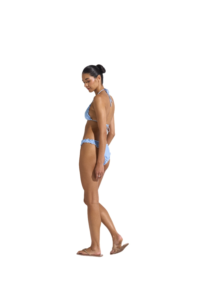 Lyseblå Seaquelle badetøy bikini-bunn med mykt stoff og komfortabel passform, perfekt for sommerstrender.
