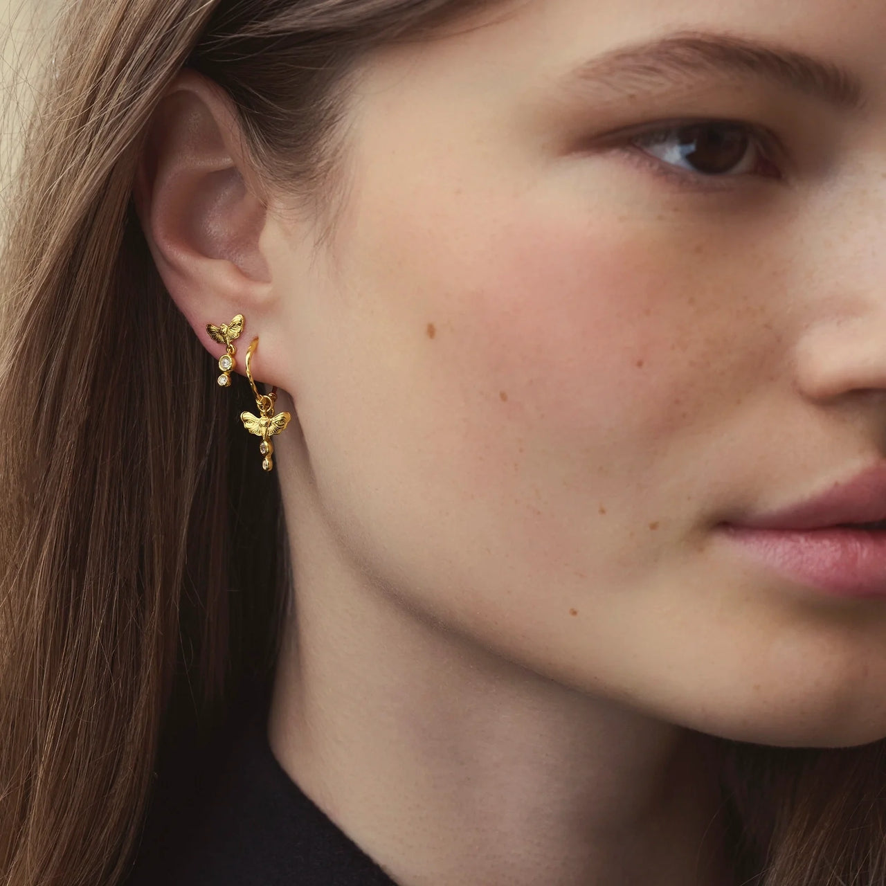 Maanesten Fauna Earrings Øredobber Sølv