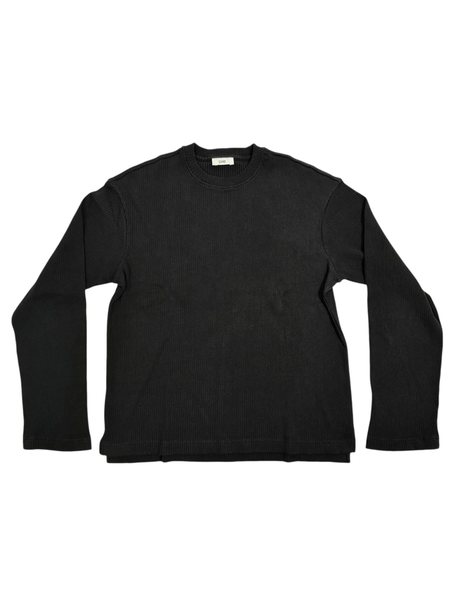 Livid Boden Black Rib Genser Sort - modostore.no