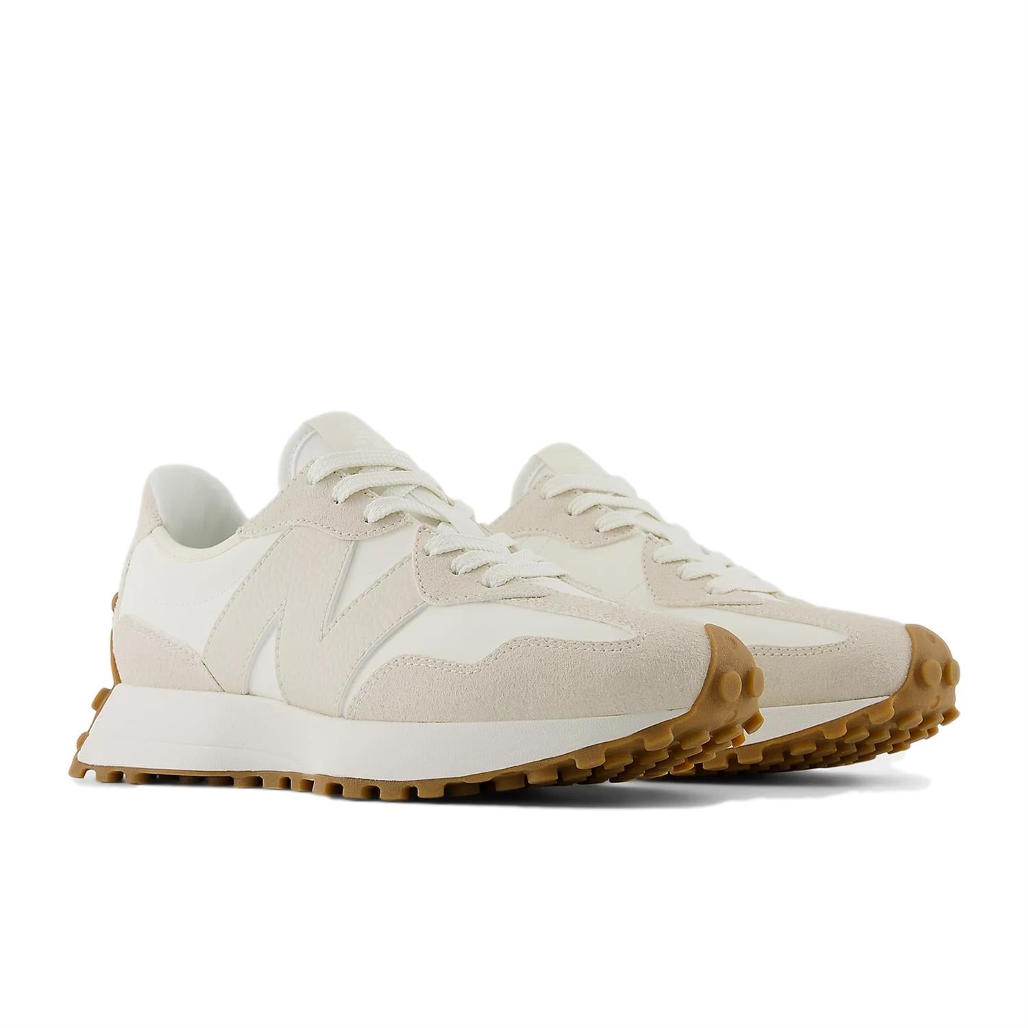 New Balance WS 327 NKD Sko Hvit Og Beige - modostore.no