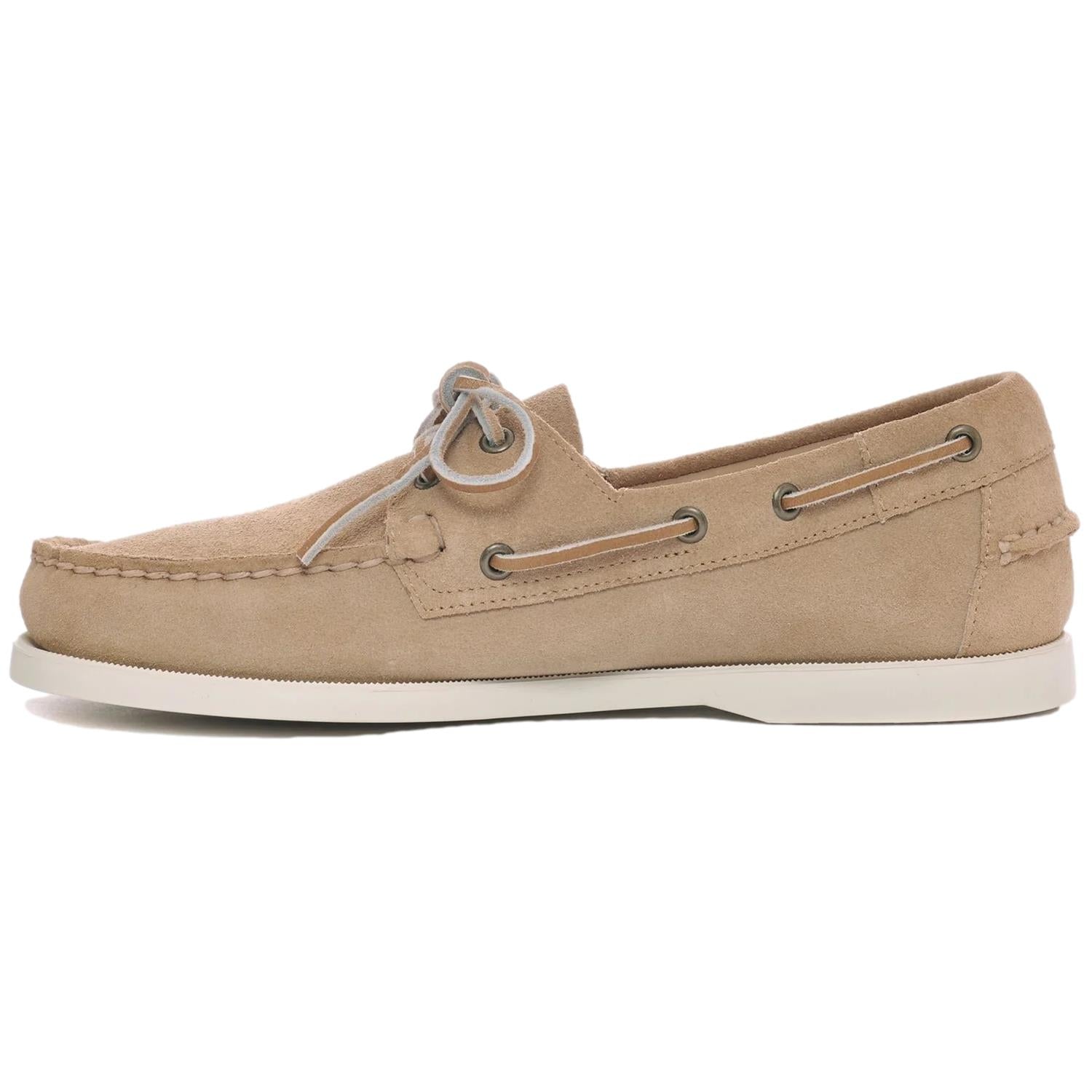 Sebago Docksides Portland Suede Beige Camel Sko Lysebrun