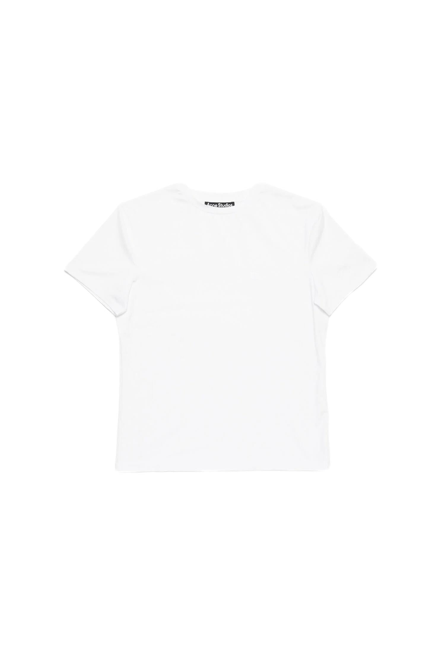 Acne Regular Fit Face T-Shirt T-shirt Hvit