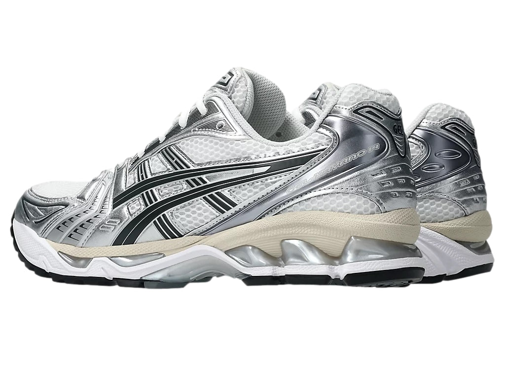 Asics GEL- KAYANO 14 White/Graphite Grey Sko Hvit Og Sølv
