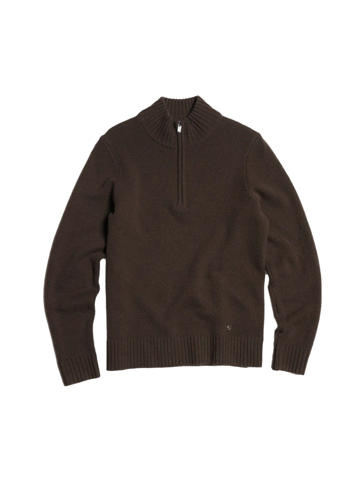 Holzweiler M. Wool Half Zip Genser Brun