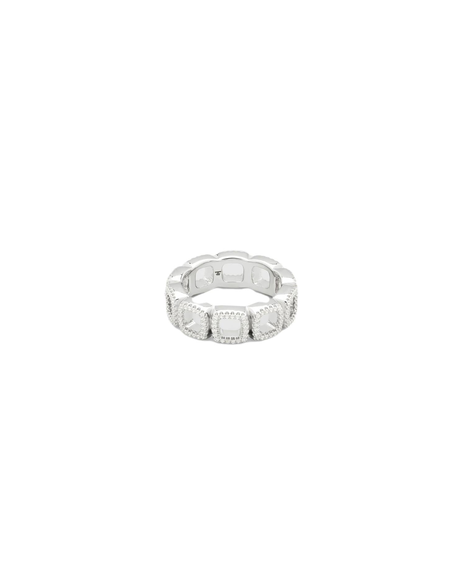 Tom Wood Cushion Band Open Zirconia Ring Sølv - modostore.no