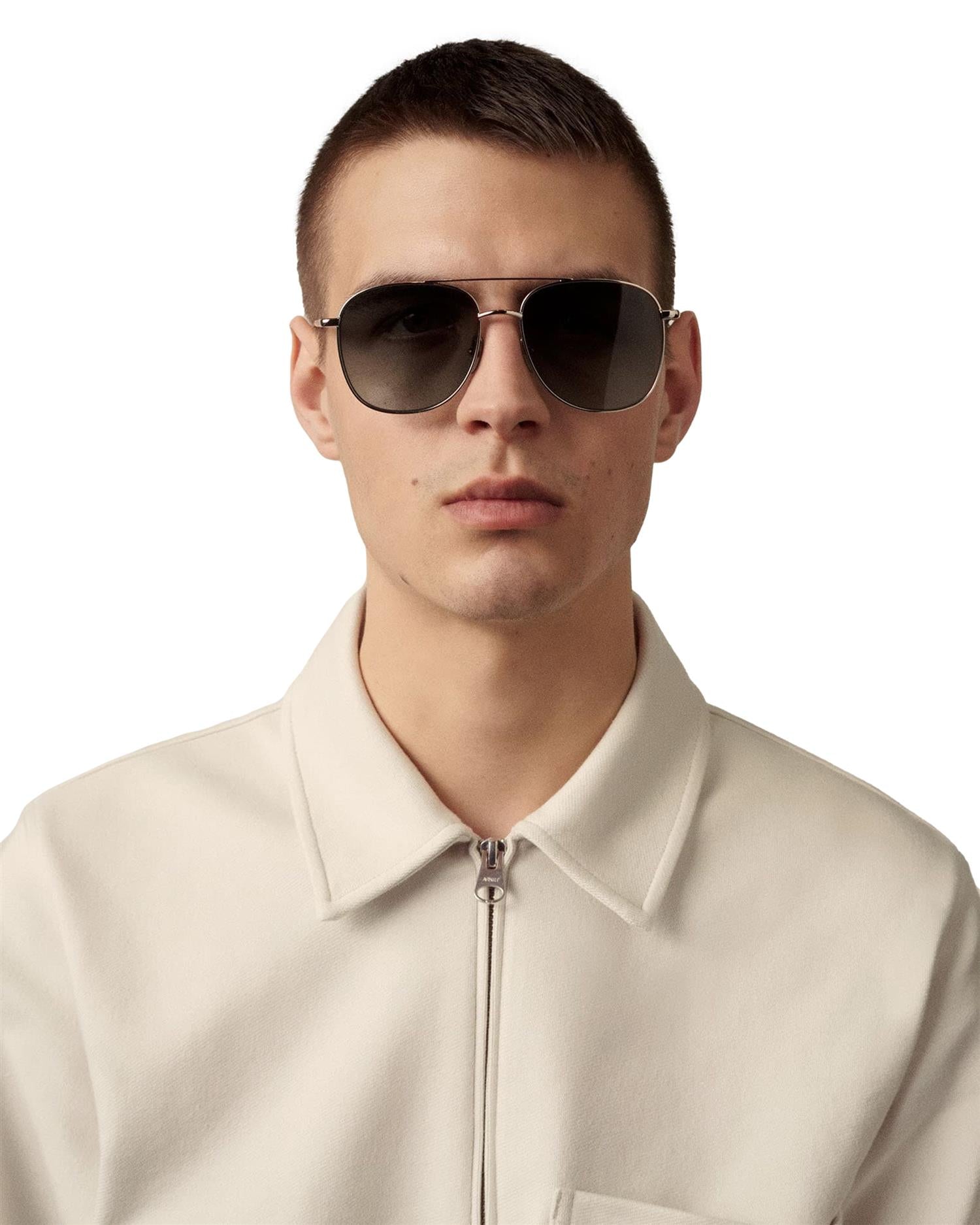Chimi Eyewear Pilot Grey P Solbriller Sølv - modostore.no