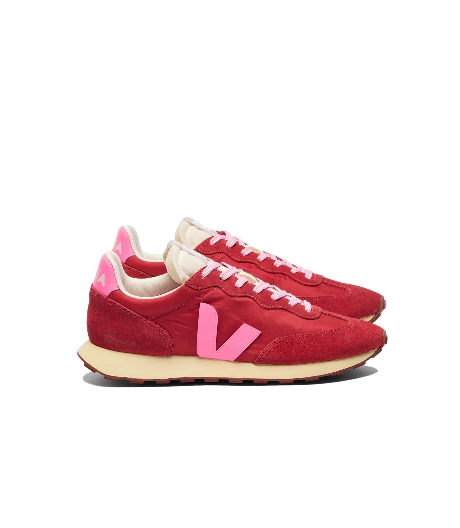 Veja Rio Branco II Lite Sko Rosa Og Rød - modostore.no